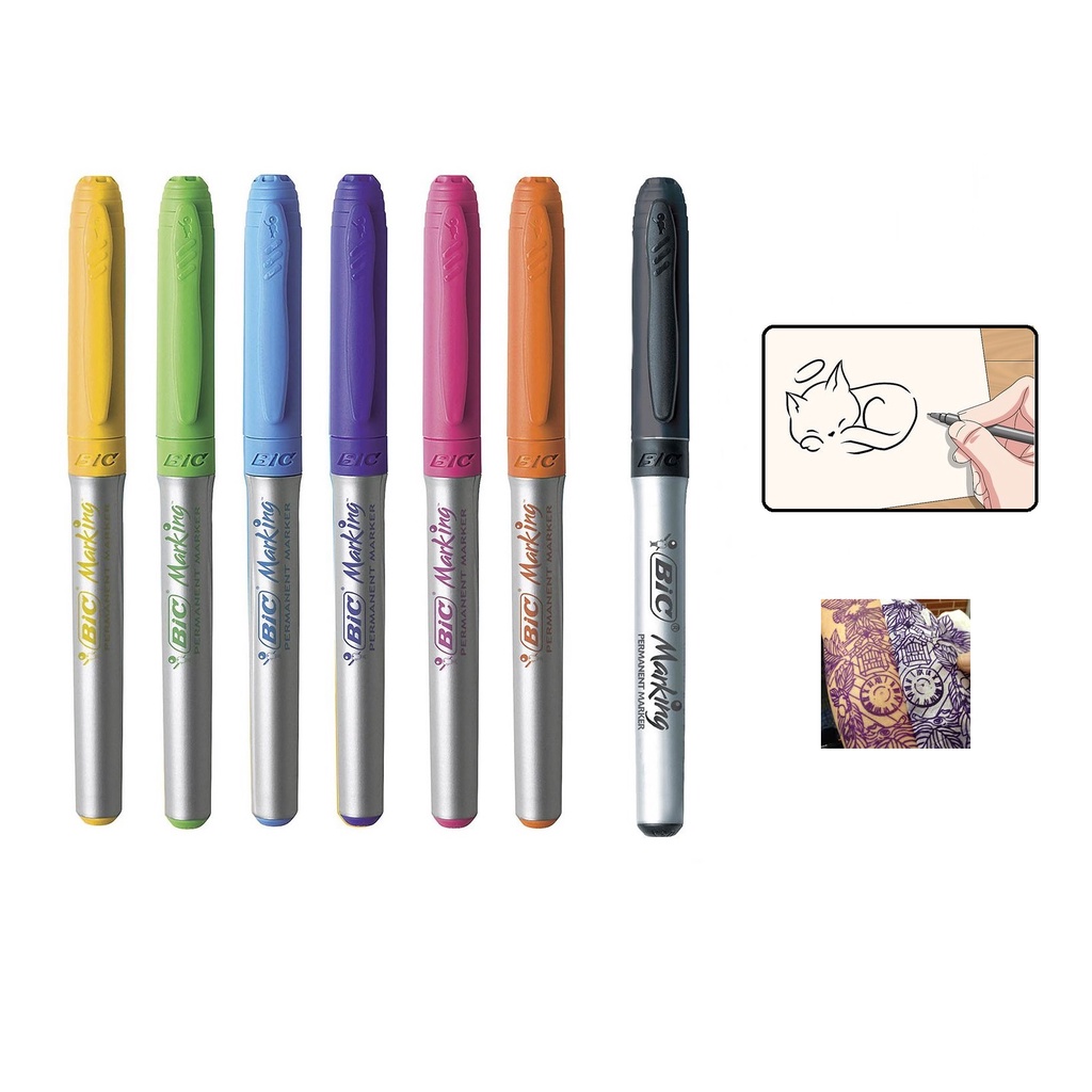Caneta Free hand Bic Marking Freehand Marcador Permanente Tattoo /0100