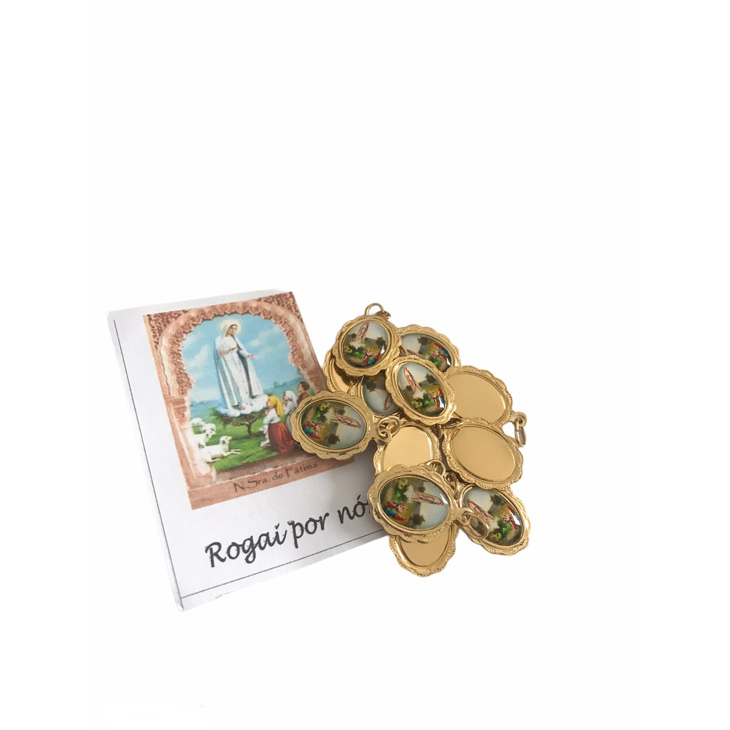 Pacote com 12 Medalhinha De Nossa Senhora De Fátima