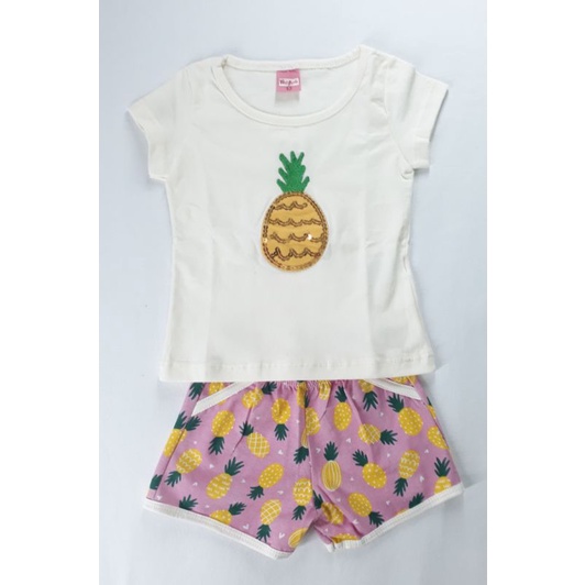 2 peça um conjunto infantil de menina 1ano  blusinha e shortinho