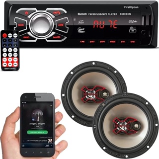 Som Para Carro Automotivo Com Bluetooth MP3 USB e Alto falante Bravox 6 polegadas em Oferta na Shopee