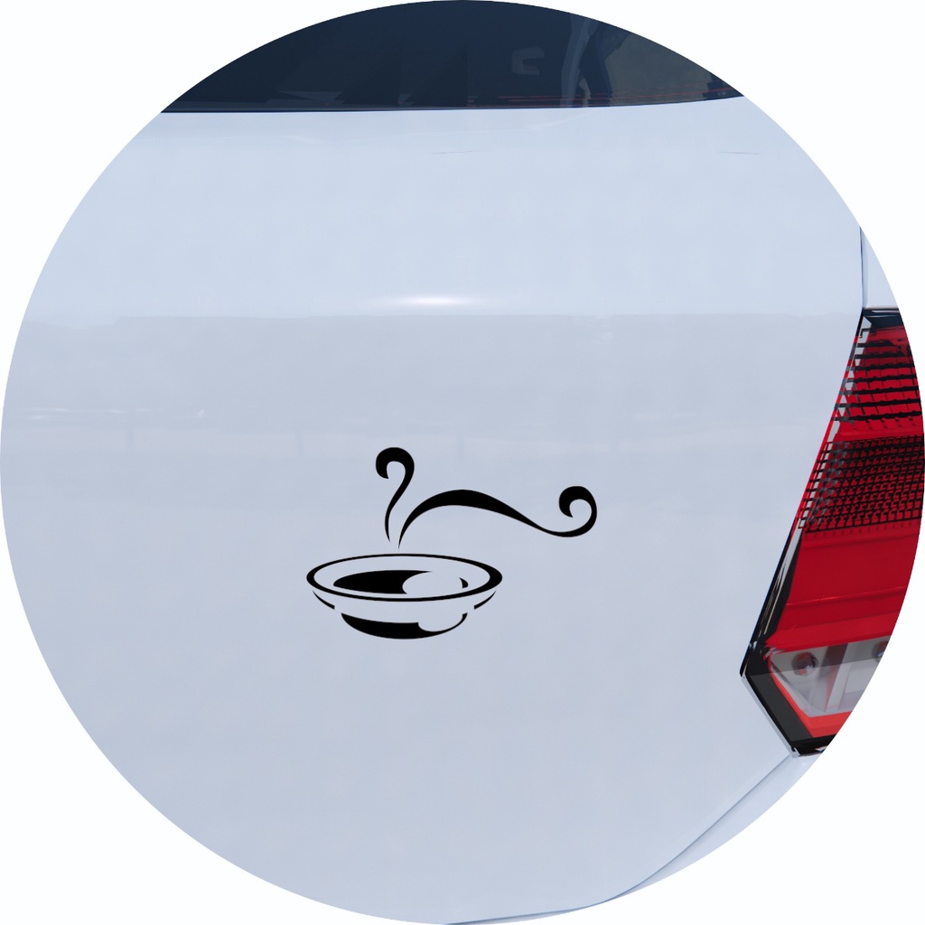 Adesivo de Carro Prato de Sopa Quente
