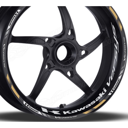 Friso + Adesivo Interno D4 Roda Moto Kawasaki Versys 1000