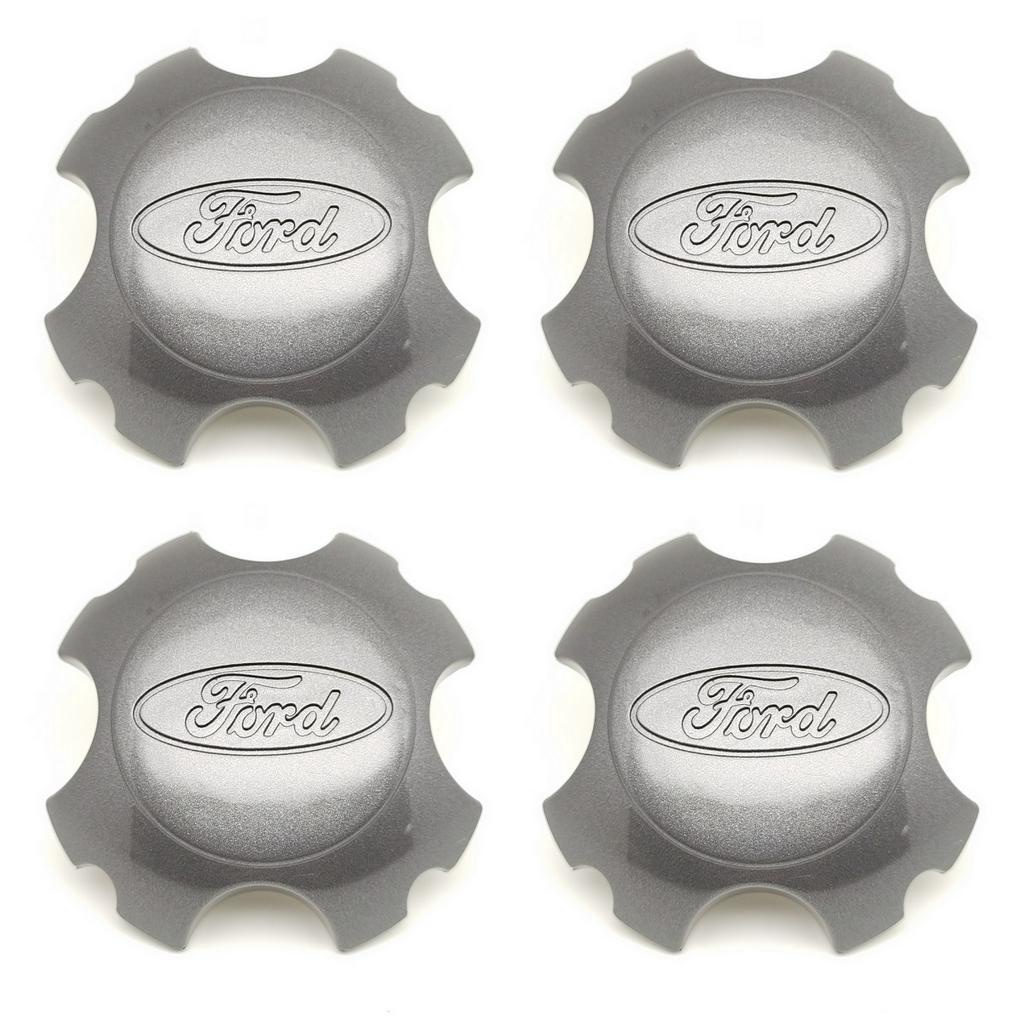 Kit 4 Calota Central Centro Tampa Miolo p/Roda Ford Ecosport Freestyle