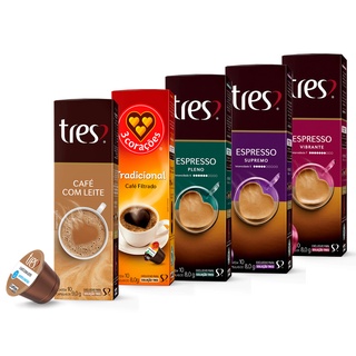 10 Cápsulas de Café Três Corações - Diversos sabores