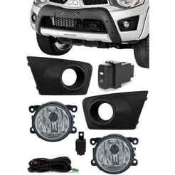 Kit farol auxiliar Milha L200 Triton 11-13 Moldura e Suporte SL-190210 I