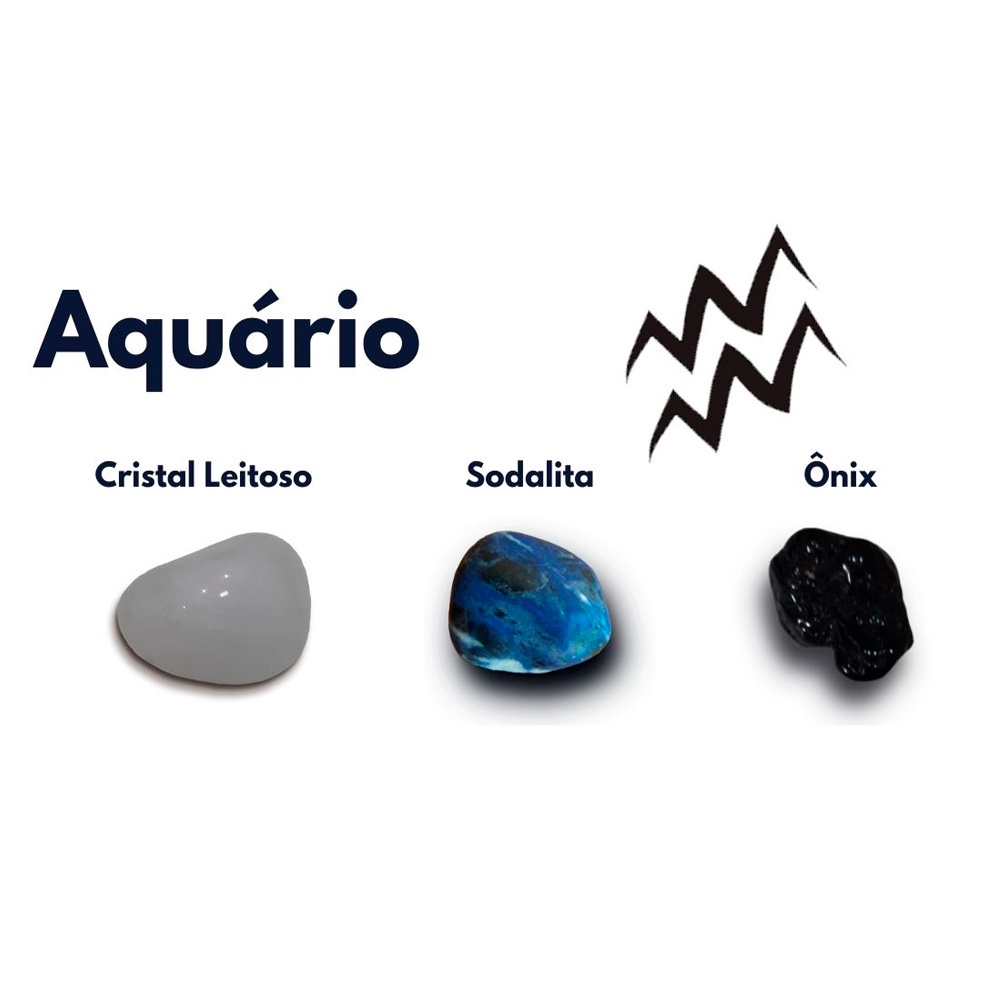 Kit de Pedras do Signo de Aquário | Shopee Brasil