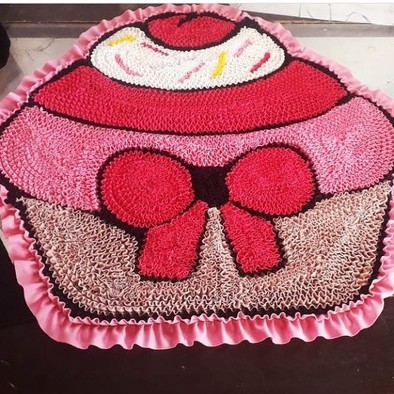 Tapete Frufru Formato Cupcake avulço