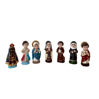 Imagem Religiosas de Santos em Resina - Modelo Infantis , Carinha de Criança - 8 cm - Nossa Senhora Aparecida,ARCANJOS
