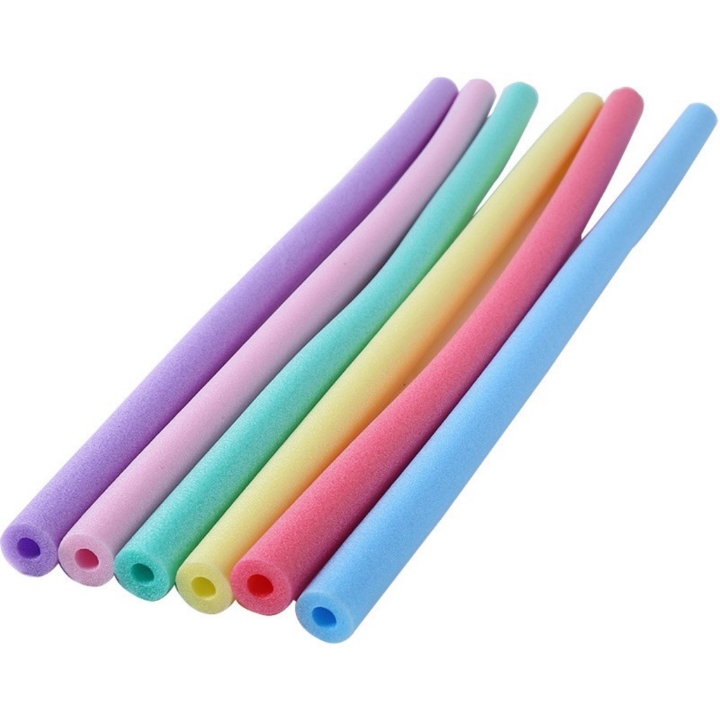 Boia Espaguete Flutuador Macarrão Com Furo Tarugo P/ Piscina Kit Com 4 Boias