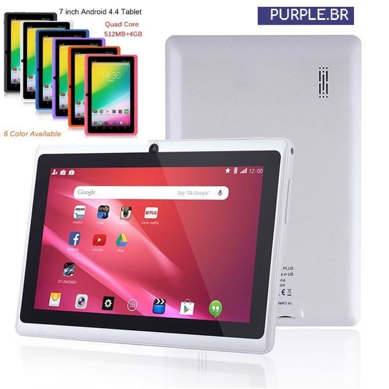 7 Inch Screen Wifi Tablet Computer Quad Core GB + 8GB Memory Storage Wifi  Bluetooth Android Game Tablet For Watch Movies | Shopee Brasil