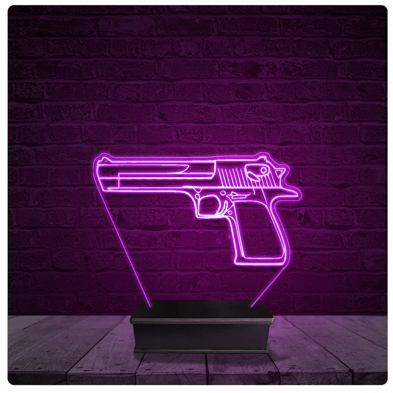 Luminária e Abajur Acrílico Led - Desert Eagle CSGO