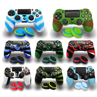 Capa De Silicone Para Controle Dualshock Ps4 + 1 Par Grip Analogico Playstation 4