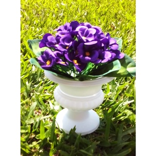 Vaso Grego Grande Com Flores Violeta Enfeite de Mesa Decoração Casamento  Festas | Shopee Brasil