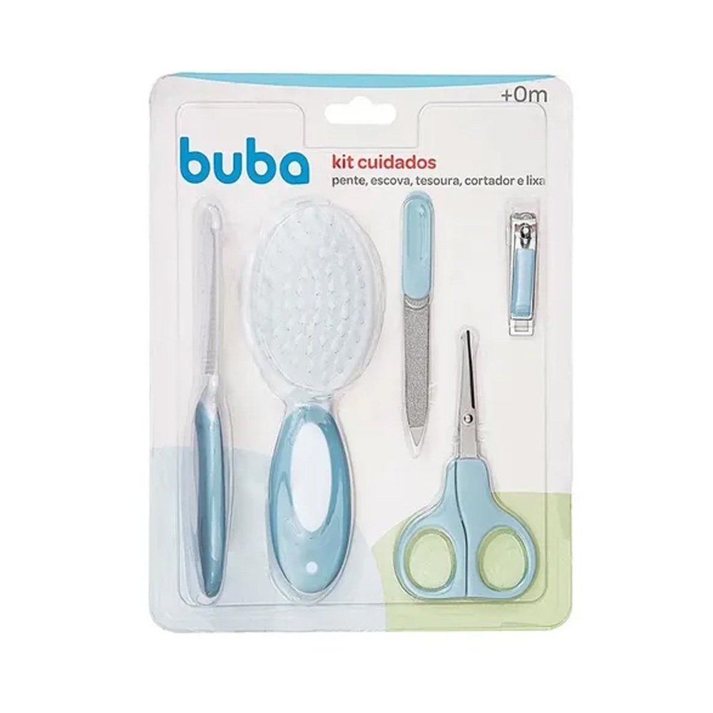Kit Cuidados De Higiene Para Bebê Azul Buba Novo Original