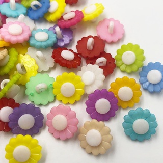 100pcs Novo Botão Plástico Girassol 15mm/Lotes De Costura Mix PM78
