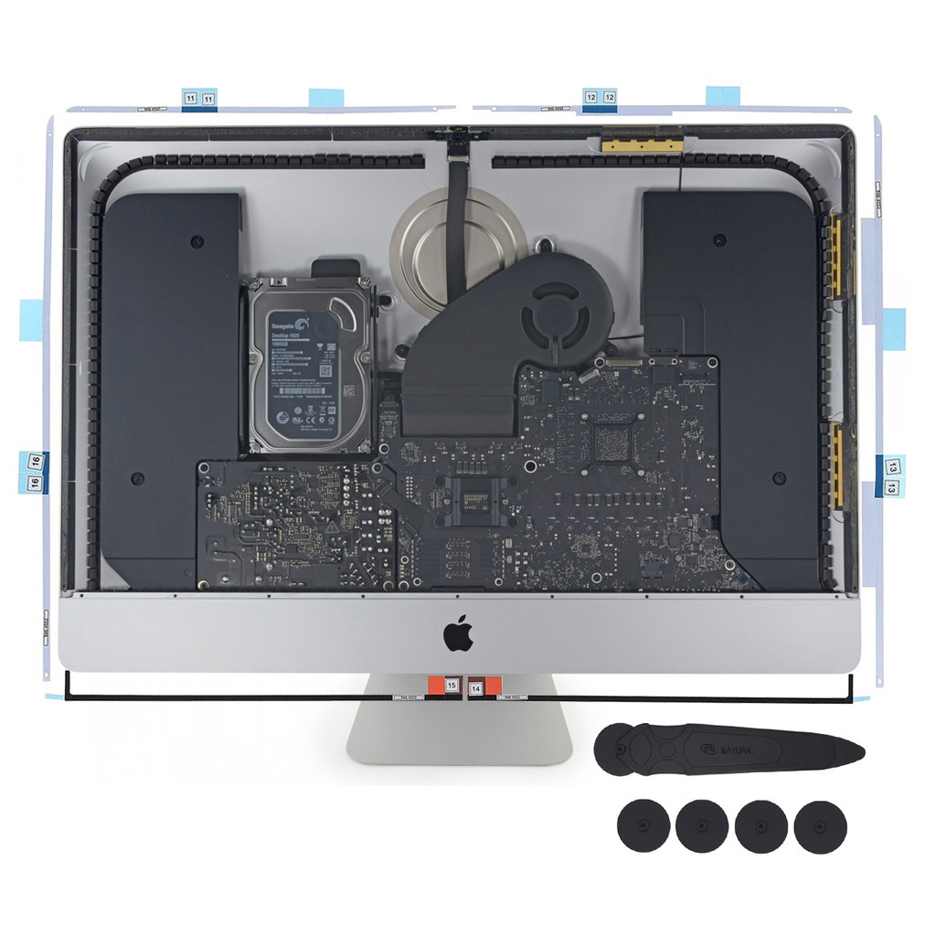 Kit Adesivos para Tela Display iMac A1419 27 Polegadas + Ferramenta Espátula