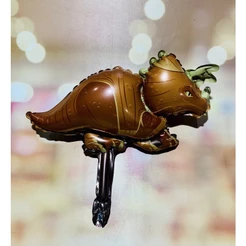 Balão festa dinossauro 30 cm decoracao dinossauros triceratops cod 04 (CHOCO)