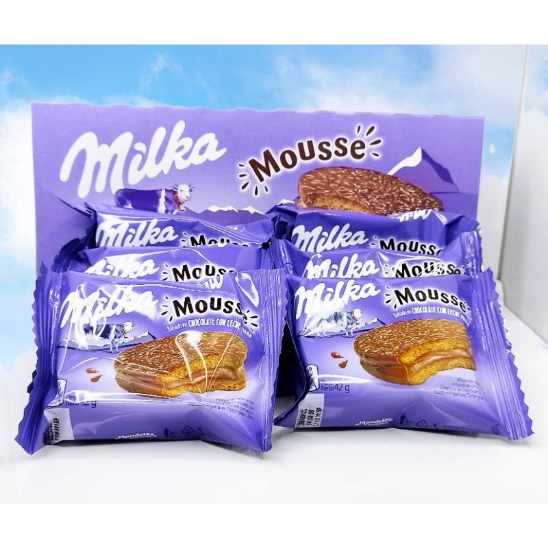 Alfajor Milka Importado - Mousse Chocolate Caixa C/6 De 42g