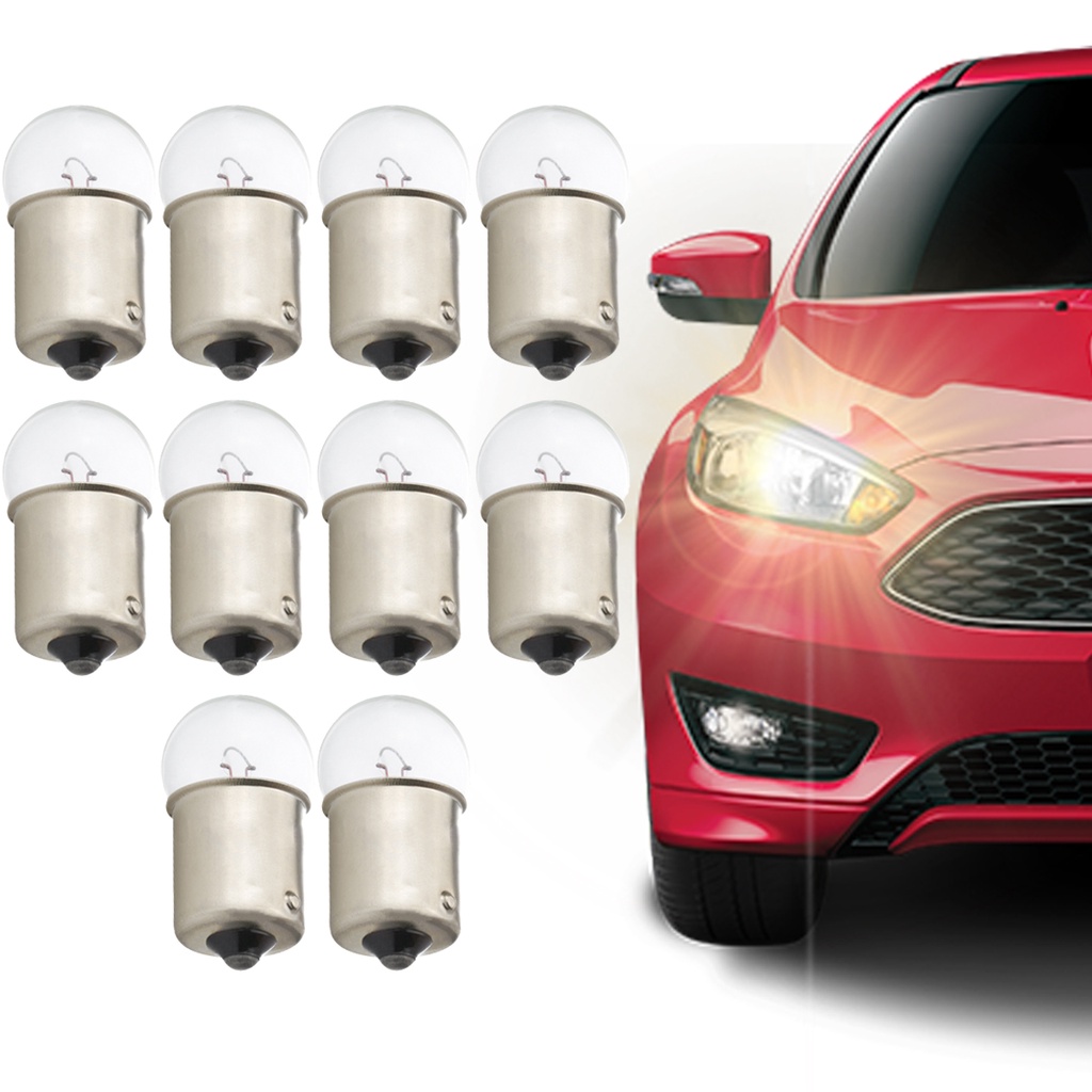 Caixa Com 10 Lâmpadas Automotivas TR 67 R5W 12v Ba15s Sinalização Setas - Spare Parts and Accessories for Vehicles