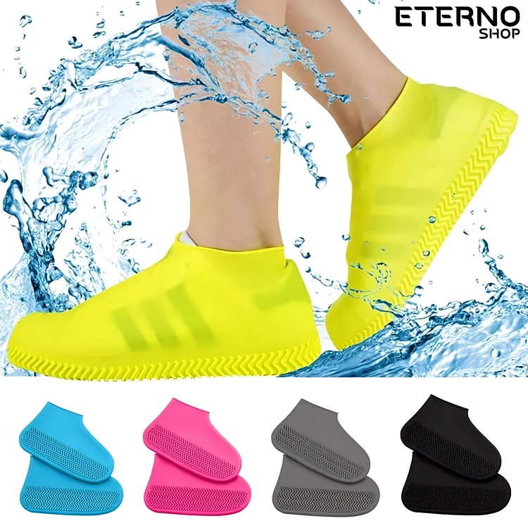 Protetor De Sapato Calçado Silicone Para Chuva Antiderrapante Capa Para Tênis Impermeável