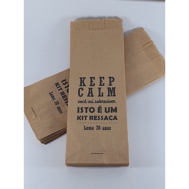 Saquinho Kraft Kit Ressaca Mod1 Lembrancinha Personalizados em Oferta na Shopee