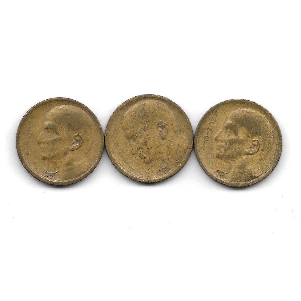 Lote 3 Moeda 1000 Réis 1938 Anchieta Moedas Antiga Coleção