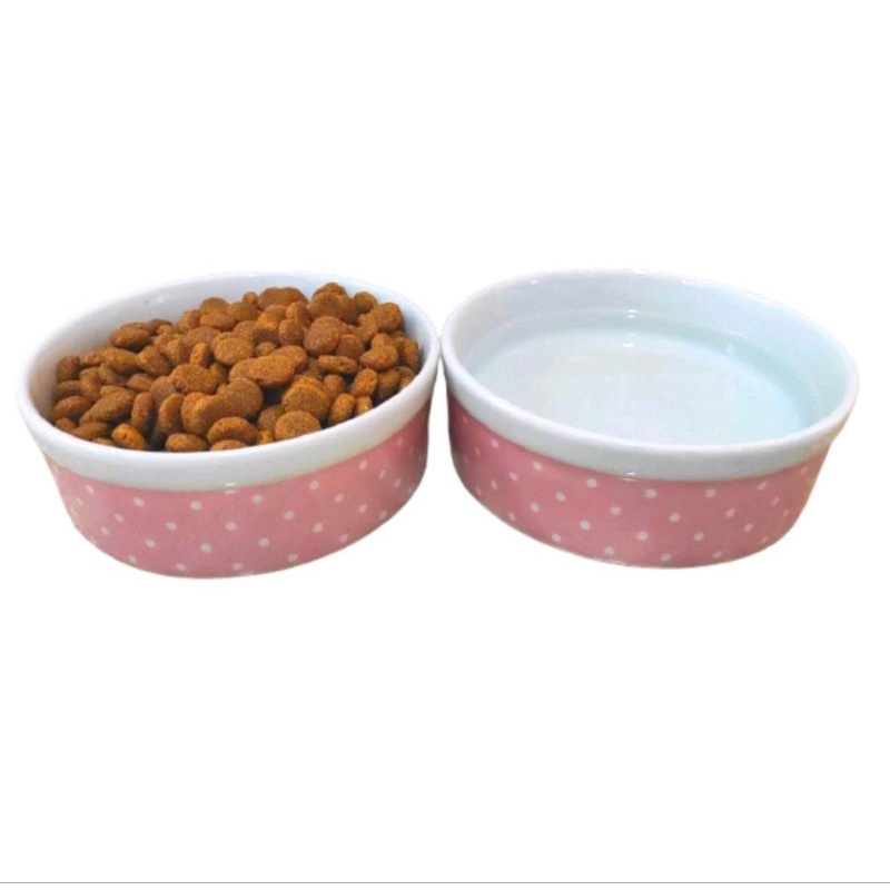 Comedouro para Dog  2 unidade  200 ml Porcelana Decorado em Oferta na Shopee