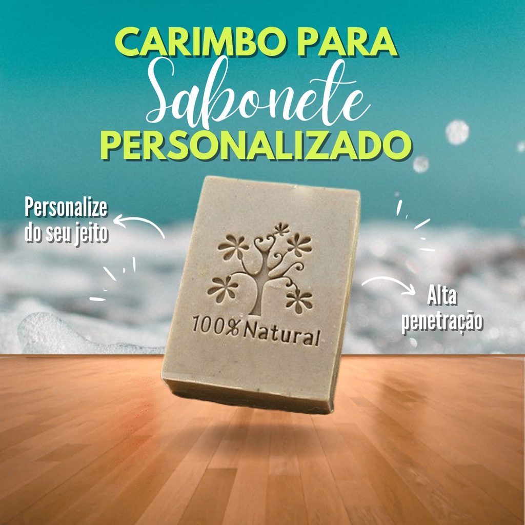 Carimbo para Sabonete - Personalizamos com a sua Logo - Feito em Acrilico (alta resistencia)