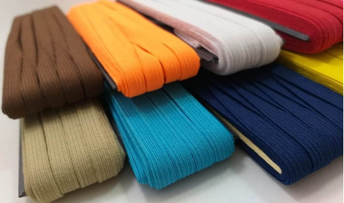 50 Mts Elástico Colorido Tiaras N.12 - 7 Mm Em 10 Cores Dif.