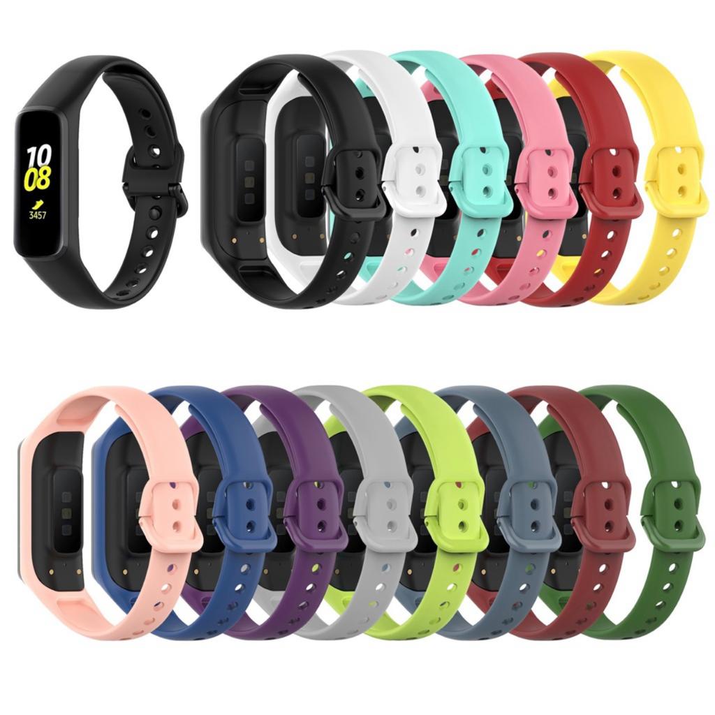 Pulseira Para Galaxy Fit 2 SM-R 220 De Silicone Colorida De Substituição