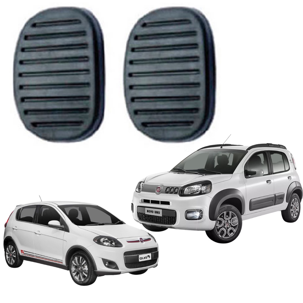 Kit Capa Borracha Pedal Uno Vivace Way 2011/ Palio Novo 2012/ Mobi / Bravo Freio/Embreagem em Oferta na Shopee