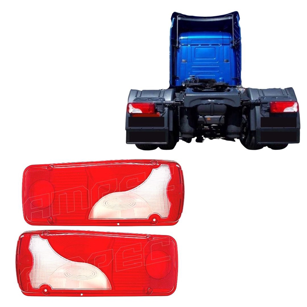 Par Lente Traseira Para com Scania S4 S5 Lente Lanterna Botinha Após 2007 - Spare Parts and Accessories for Vehicles