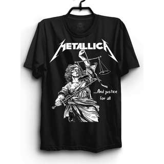 Camiseta banda Metallica and justice for all 100% algodão