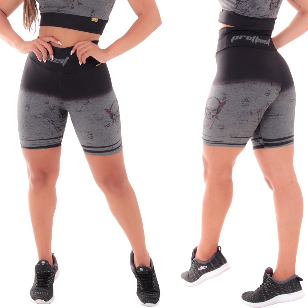 Bermuda Mescla Sublimada Caveira - Sports & Outdoors