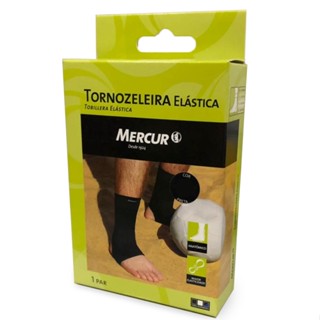Par Tornozeleira Elástica Protetor Tornozelo Esporte Mercur em Oferta na Shopee