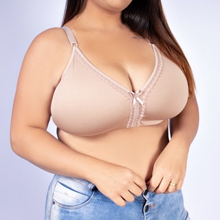 Promoção Sutiã Plus Size do 50 AO 56 Reforçado Acabamento Em Renda Sem Bojo Lingerie Soutien Plus Reset
