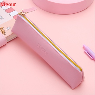 Pequeno Estojo De Lápis De Couro PU Escola Papelaria Caneta Caso Menina Armazenamento Estudante Material Escolar em Oferta na Shopee