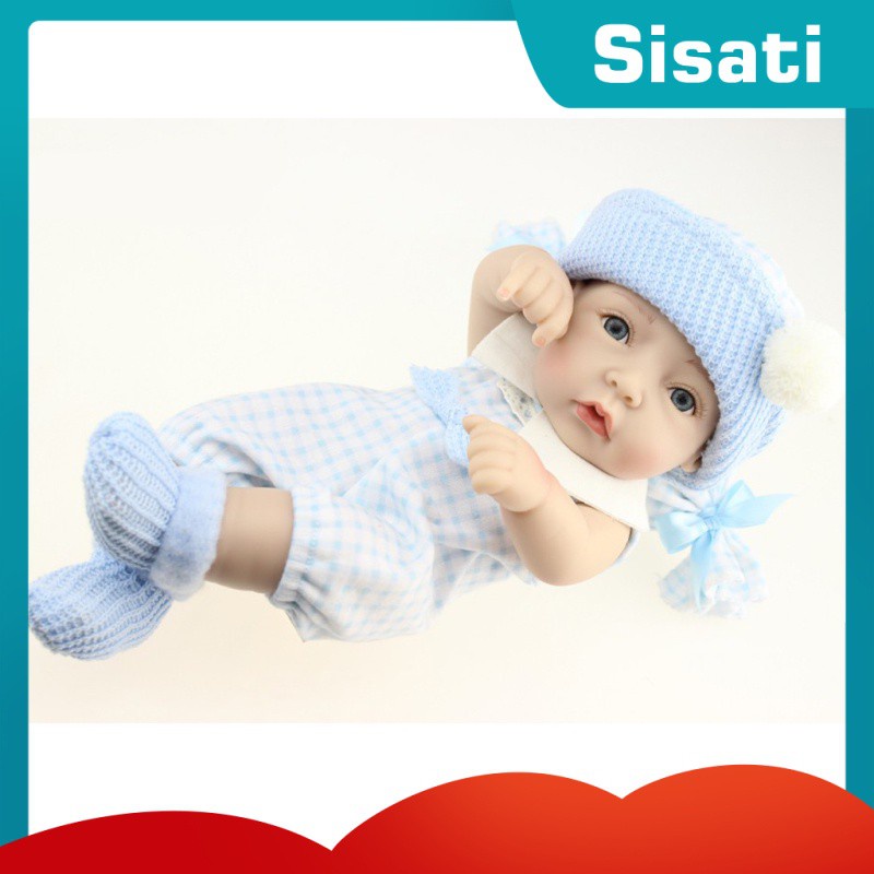 Sisti Boneca Gemeos De Bebe Reborn De Silicone 12 Brinquedo De Banho Para Crianca Shopee Brasil