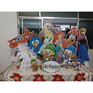 kit decoração de festa infantil 1 display de 30cm qualquer tema
