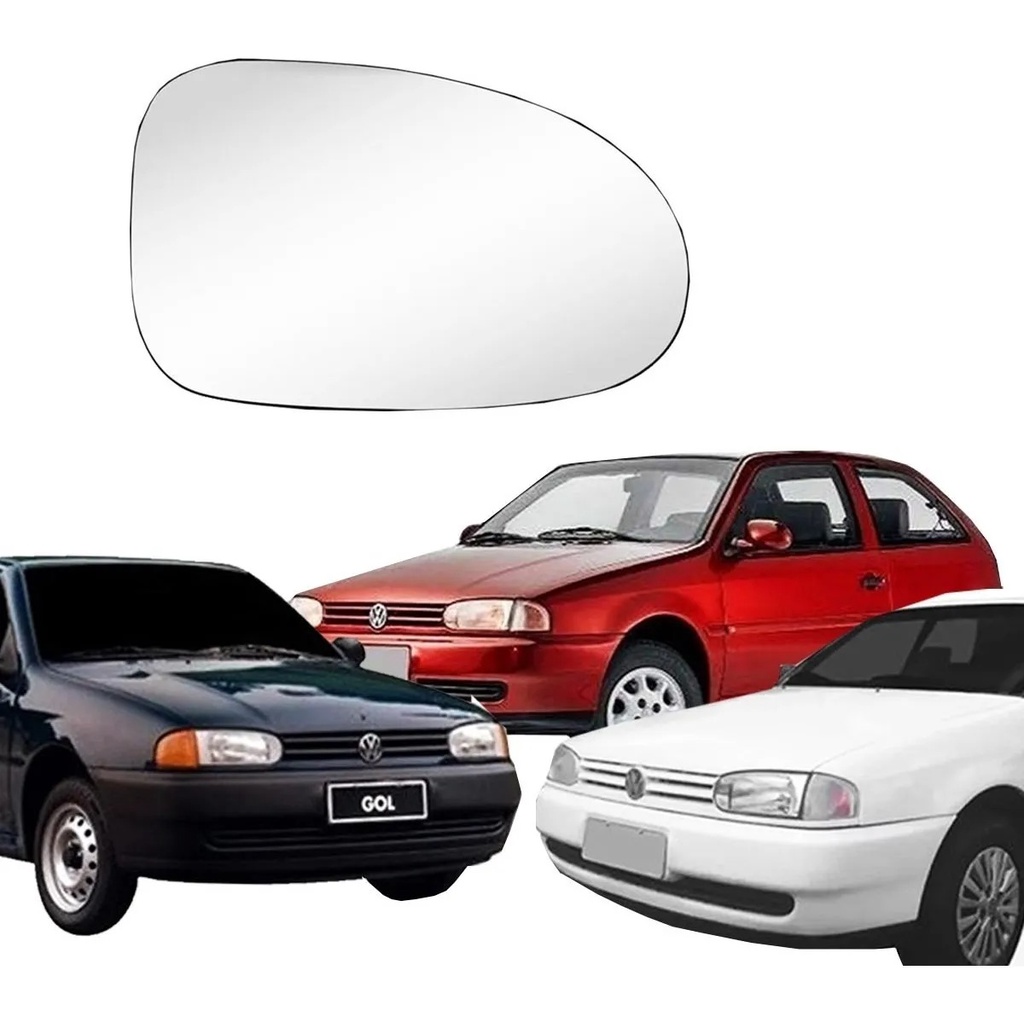 Lente Refil Retrovisor Gol Parati Saveiro G2 95 até 99 Lado Esquerdo Motorista