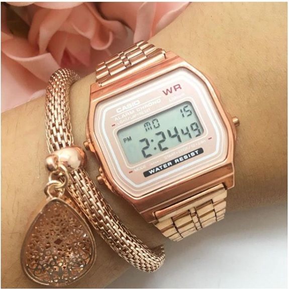 Relógio Feminino Digital Casio Vintage Hype Moda 2021 Unissex moda 2022 |  Shopee Brasil