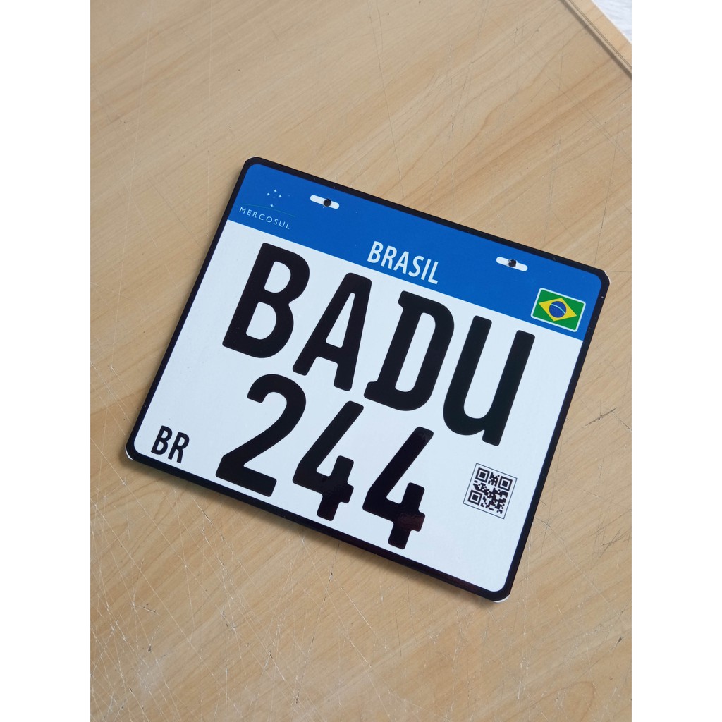 Placa Personalizadas Moto Pvc/ps 2mm - Grau E Corte - Escorrega o Preço