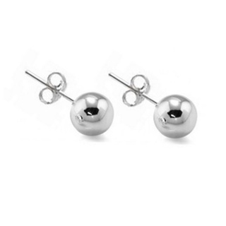 Brinco de Bolinha Lisa Aço Inoxidável em Oferta na Shopee