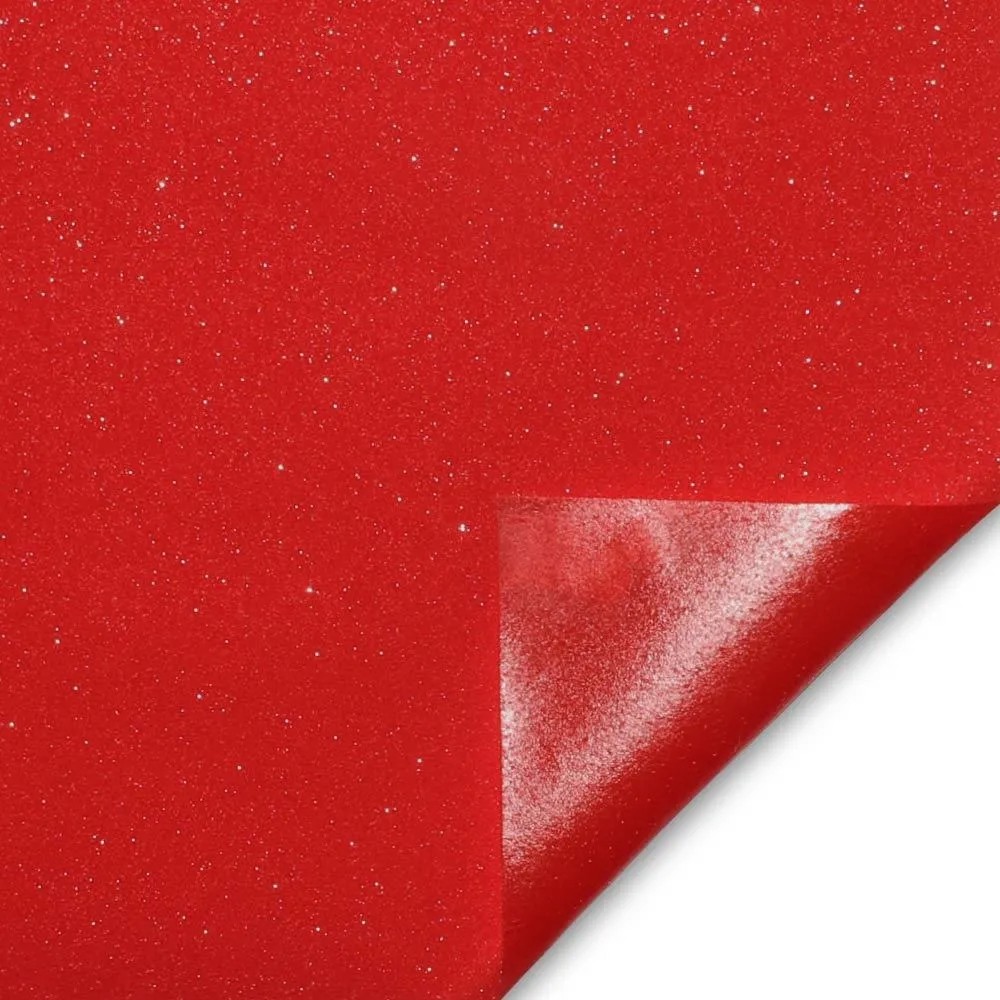 Papel Adesivo com Glitter VERMELHO 45cm de largura x 1 metro Dac em Oferta na Shopee