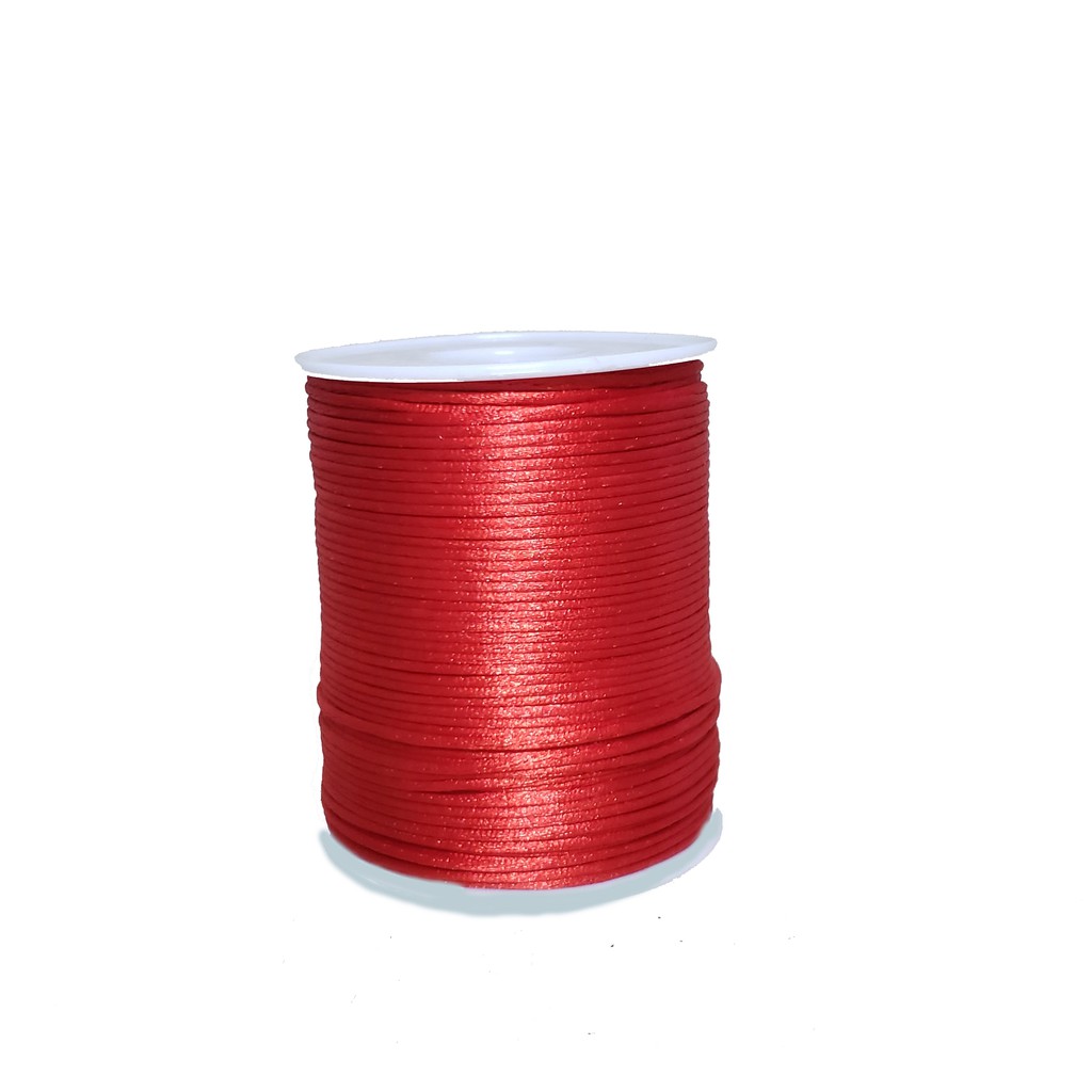 Cordão Rabo De Rato Vermelho 1mm C/ 100 Metros | Shopee Brasil