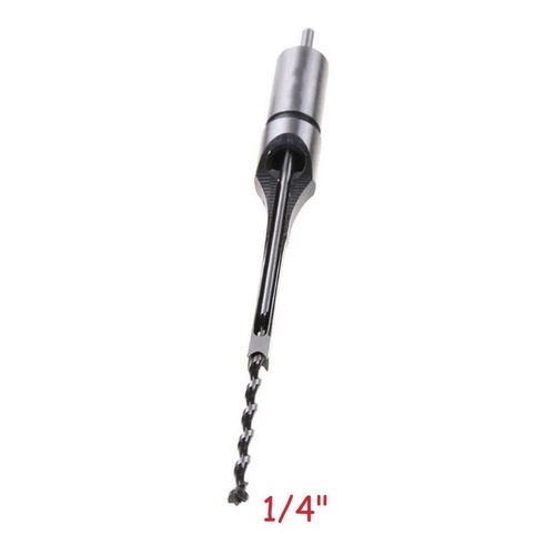 Broca Furo Quadrado Em Madeira 1/4 Ferramenta Kit Jogo Pro =