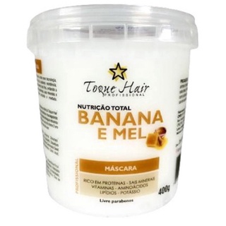 Máscara Nutrição Total Banana e Mel Profissional Toque Hair 400g