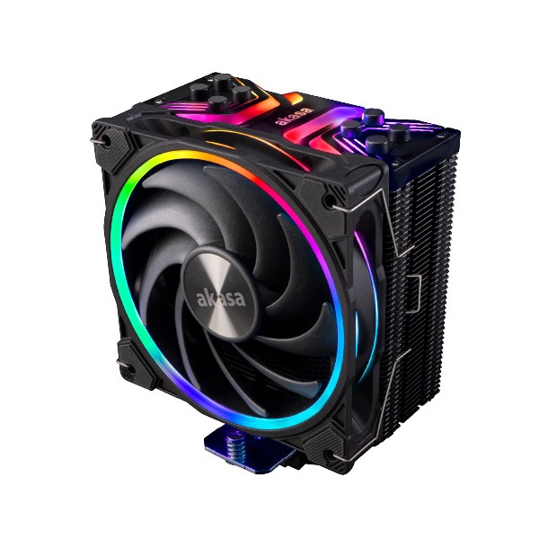 CPU Cooler 2000RPM 185W TDP ARGB PWM 120MM Akasa Soho H4 Premium