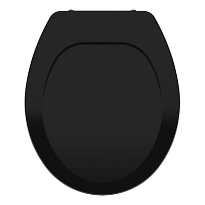 Assento Tampa Vaso Oval Premium Tupan Reforçado Preto 1.6gpf 6lpf