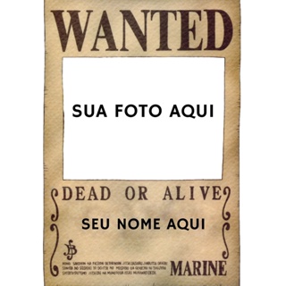 QUADRO PERSONALIZADO ONE PIECE PROCURADO  - 14x20 cm, 20x29 cm ou 60x40 cm mdf - anime - presente em Oferta na Shopee